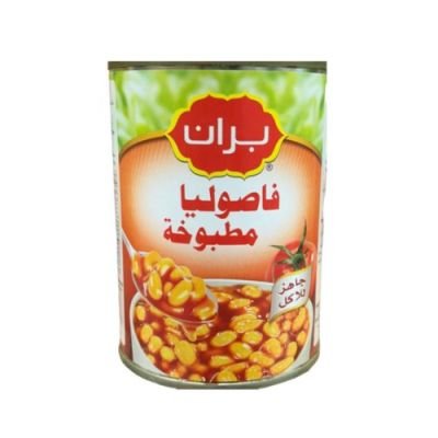 فاصولياء بيضاء مع الطماطم بران 400 جم*24