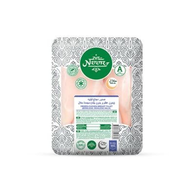 انصاف صدور دجاج نور بدون عظم وجلد فيليه 4×2.5 جم