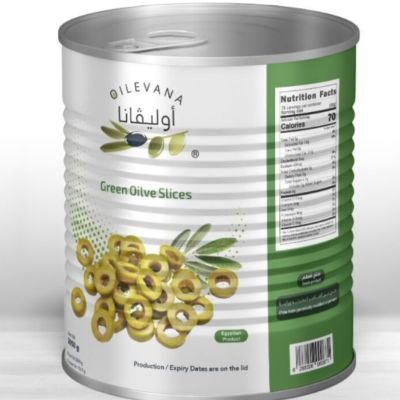 زيتون اخضر شرائح سما فود + اوليفانا6×1.56 كجم